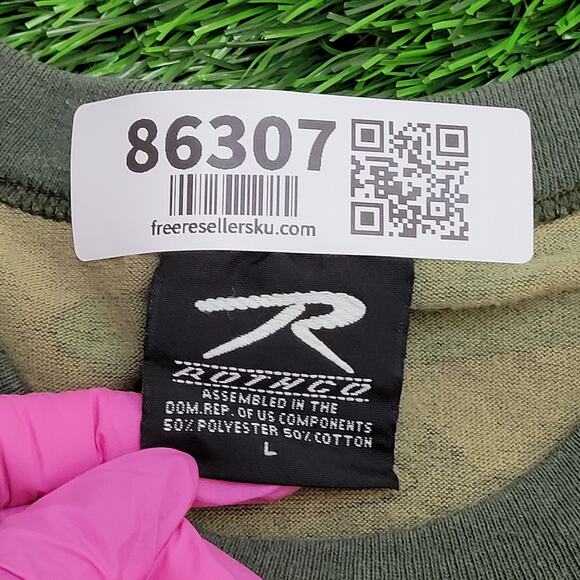 Vintage US Airforce Camo Shirt Medium 19x26 Rotcho 321st-TRS - Picture 4 of 14